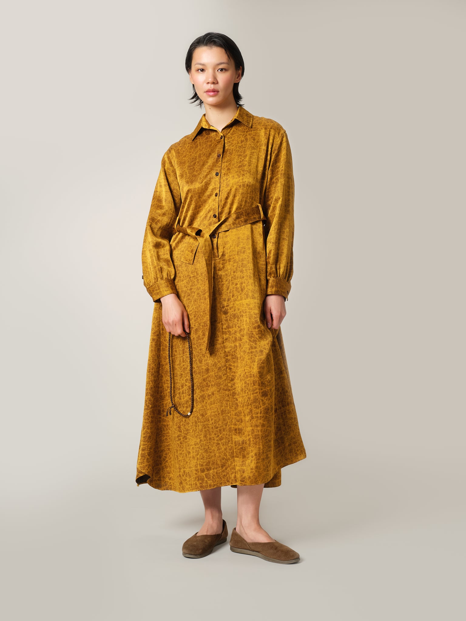 Jin Silk Shirt Dress