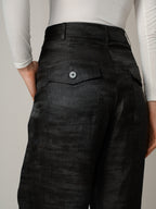 Curved Silk Trouser