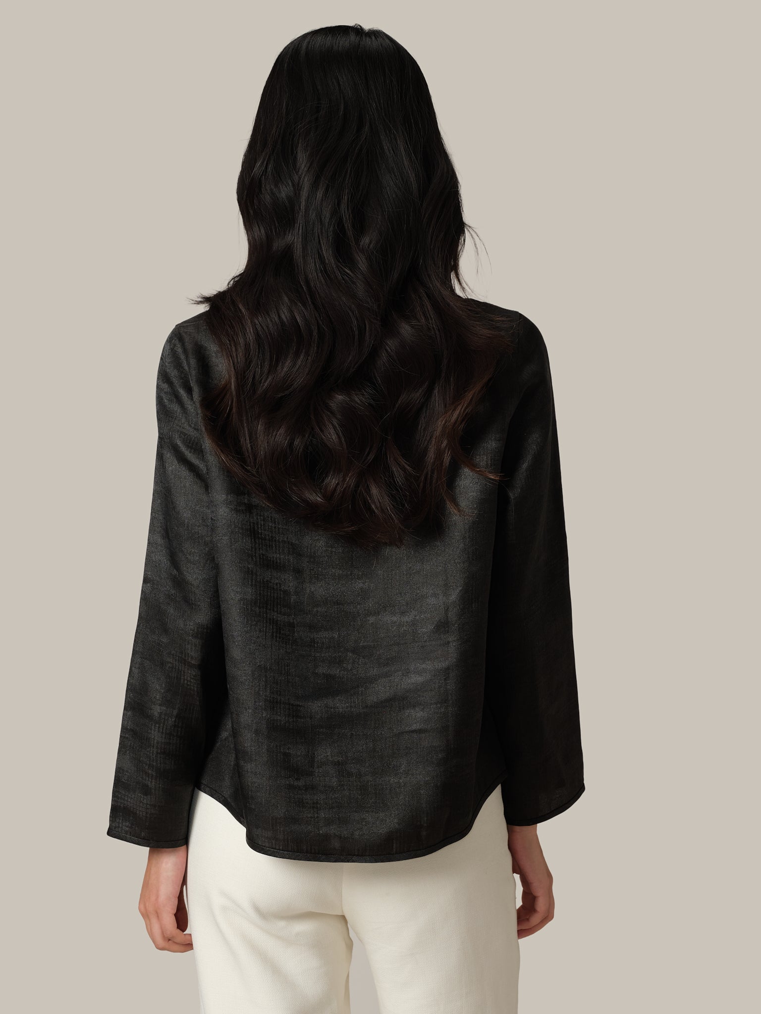 Long Sleeve Boat Neck Shirt
