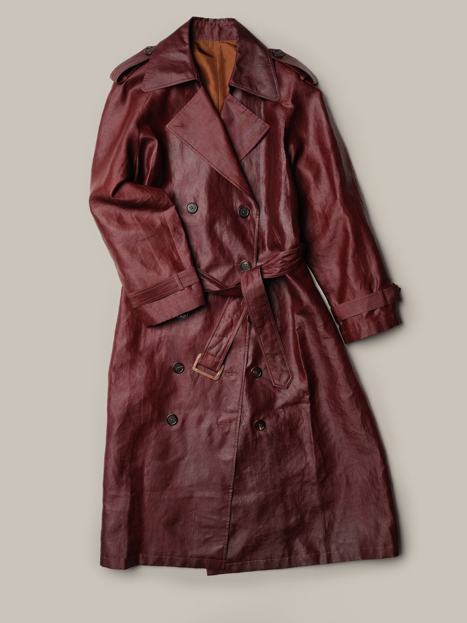 Silk Trench Coat