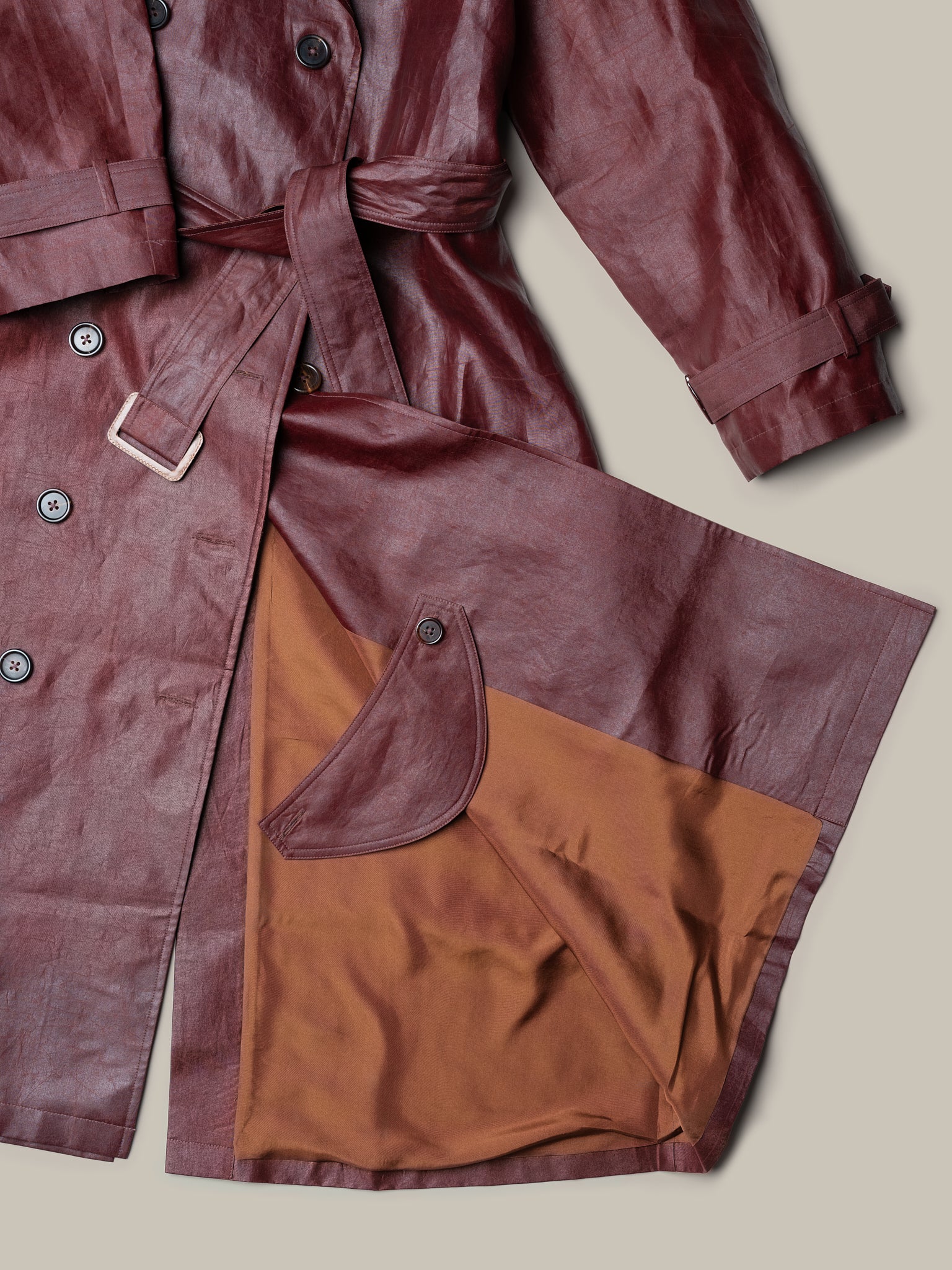 Silk Trench Coat